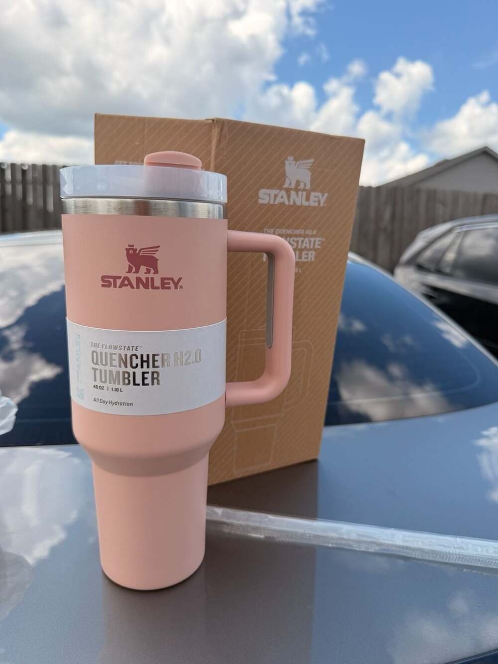 Stanley The Flowstate Quencher H2.0 Tumbler 40 Oz Pink Dusk